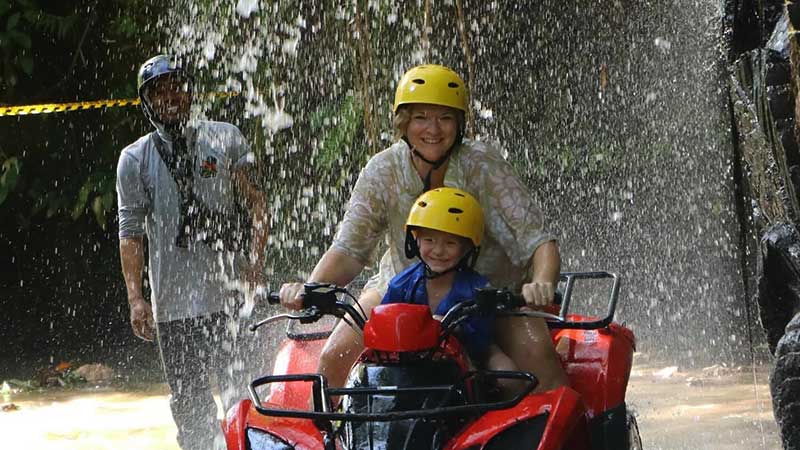 Fun Tandem ATV Adventures Child with Parent